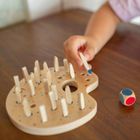 BS Toys, kolorowe pędzle, drewniana gra pamięciowa