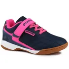 Buty piłkarskie dziecięce, halowe, granatowe, Lotto Flitter K