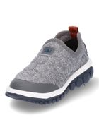 Buty sportowe chłopięce, slip on, szare, Bibi Shoes