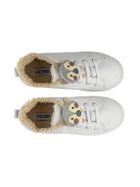 Buty sportowe dziewczęce, ocieplane, białe, BBS Shoes