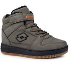 Buty zimowe dziecięce, ocieplane, khaki, Lotto