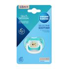 Canpol babies, Bunny&Company, smoczek uspokajający, silikonowe, symetryczny, 18m+, niebieski