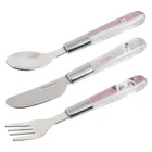 Canpol babies, Exotic Animals, zestaw sztućców ze stali nierdzewnej, róż