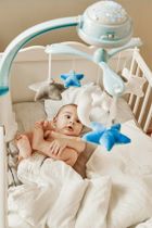 Canpol babies, karuzela elektryczna z projektorem i pozytywką, niebieska