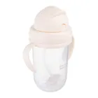 Canpol babies, kubek niekapek, z rurką i odważnikiem, kremowy, 270 ml