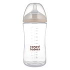 Canpol babies, Natural Shape, butelka ze smoczkiem dwustrefowym, 330 ml