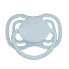 Canpol babies, Nude, smoczek silikonowy, symetryczny, niebieski, 18m+, 2 szt.