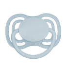 Canpol babies, Nude, smoczek silikonowy, symetryczny, niebieski, 6-18m, 2 szt.