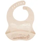 Canpol babies, śliniak silikonowy z kieszonką, creme