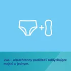 Canpol babies, zestaw dla mam po porodzie: majtki dla kobiet po porodzie, rozmiar S/M, 2 szt. + chusteczki nawilżane, 60 szt.