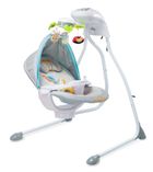 Caretero, Bugies, leżaczek, huśtawka elektryczna, Grey