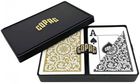 Cartamundi, Copag Elite, plastikowe karty do pokera, złoto-czarne
