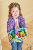 Casdon, koszyk sklepowy, zestaw z warzywami i owocami, 21 cm