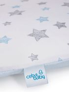 Ceba Baby, Grey Stars, pokrowiec na przewijak miękki, 75-72 cm, 2 szt.
