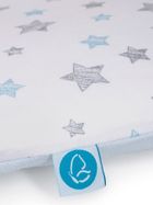 Ceba Baby, Grey Stars, pokrowiec na przewijak miękki, 85-72 cm, 2 szt.