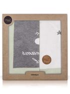 Ceba Baby, Gwiazdy, kocyk niemowlęcy, miętowy, 90-90 cm