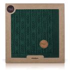 Ceba Baby, Jodełka, dziany kocyk dziecięcy, emerald, 90-90 cm