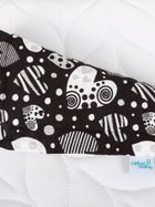 Ceba Baby, kocyk niemowlęcy z poduszką, czarny, 75-100 cm