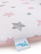 Ceba Baby, Pink Stars, pokrowiec na przewijak miękki, 75-72 cm, 2 szt.
