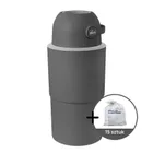 Chicco, kosz na pieluchy, teleskopowy, XL, grafitowy + worki