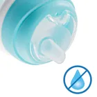 Chicco, pierwszy kubek treningowy z miękkim ustnikiem, niebieski, 4m+, 200 ml