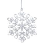 Christmas Decoration, dekoracja wisząca, płatek śniegu, 12-12 cm