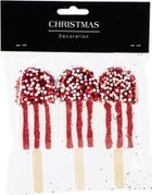 Christmas Decoration, lody, dekoracja wisząca, bombka, biały, 3 szt.