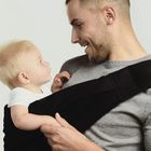 Chusta ergonomiczna do noszenia dziecka, czarna