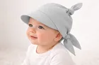 Chustka niemowlęca na głowę, szara, MimiNu