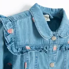 Cienka jeansowa kurtka w truskawki Cool Club