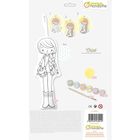 Clairefontaine, Lalka Chloe z materiału do pomalowania, zestaw kreatywny, 29 cm