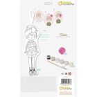 Clairefontaine, Lalka Olivia z materiału do pomalowania, zestaw kreatywny, 29 cm