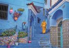 Clementoni, High Quality, Blue Street of Chefchaouen, puzzle, 500 elementów