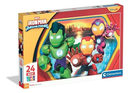 Clementoni, Iron Man i super ekipa, puzzle maxi, 24 elementy