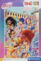 Clementoni, Maxi Super Kolor, Winx, puzzle, 104 elementów