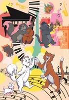 Clementoni, Super, Aristocats, puzzle, 104 elementów