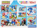 Clementoni, Super Color, Sonic, puzzle, 10w1 elementów