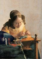 Clementoni, Vermeer - Koronczarka, puzzle, 1000 elementów