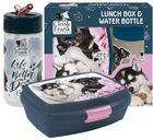 Cleo i Frank, zestaw: lunchbox z bidonem, Pies