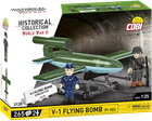 Cobi, Historical Collection WWII, V-1 Flying Bomb (latająca bomba), klocki, 265 elementów