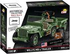Cobi, Historical Collection WWII, Willys MB & Trailer, klocki, 1580 elementów