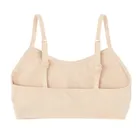 Cool Club, Biustonosz dziewczęcy, prążkowany, beżowy, mikrofibra