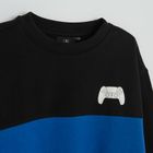 Cool Club, Bluza chłopięca, czarno-niebieska, Playstation