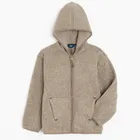 Cool Club, Bluza chłopięca z kapturem, rozpinana, beżowa