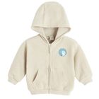 Cool Club, Bluza chłopięca z kapturem, rozpinana, beżowa