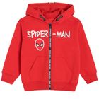 Cool Club, Bluza chłopięca z kapturem, rozpinana, czerwona, Spider-Man