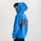 Cool Club, Bluza chłopięca z kapturem, rozpinana, niebieska, Sonic the Hedgehog