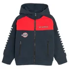 Cool Club, Bluza chłopięca z kapturem, rozpinana, niebiesko-czerwona, Hot Wheels