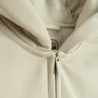 Cool Club, Bluza chłopięca z kapturem, rozpinana, ocieplana, oversize, beżowa