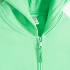 Cool Club, Bluza chłopięca z kapturem, rozpinana, ocieplana, zielona